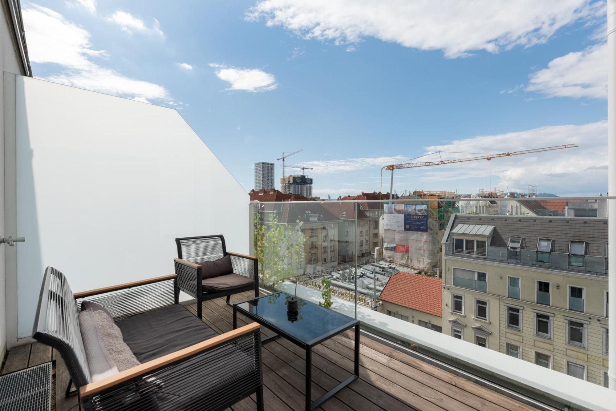 Apartment mit traumhafter Dachterrasse&Weitblick Wien Exterior foto